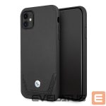 Back panel cover BMW  BMW Leather Perforate Case for iPhone 11 / Xr - Black 