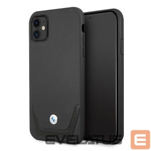 Back panel cover BMW  BMW Leather Perforate Case for iPhone 11 / Xr - Black 