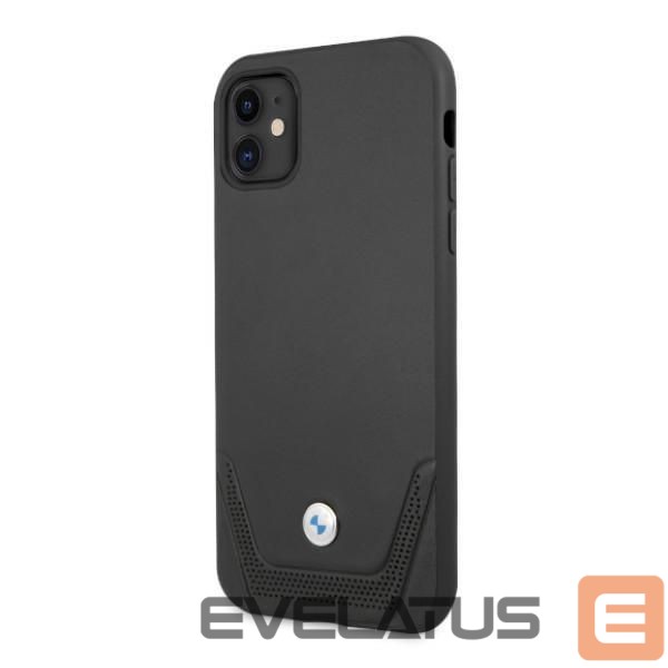 Back panel cover BMW BMW Leather Perforate Case for iPhone 11 / Xr - Black