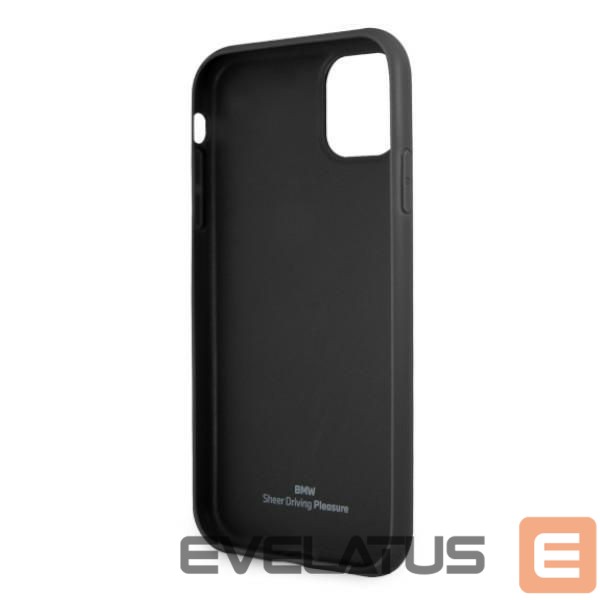 Back panel cover BMW BMW Leather Perforate Case for iPhone 11 / Xr - Black
