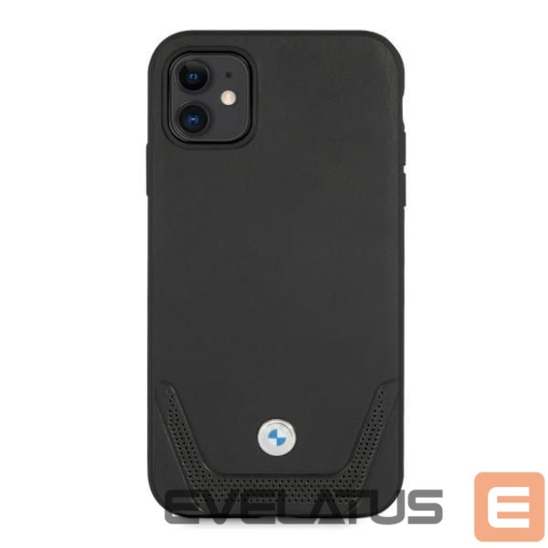 Back panel cover BMW BMW Leather Perforate Case for iPhone 11 / Xr - Black