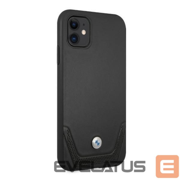 Back panel cover BMW BMW Leather Perforate Case for iPhone 11 / Xr - Black
