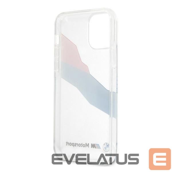 Back panel cover BMW BMW Motorsport Tricolor Case for iPhone 12 Pro Max - Transparent