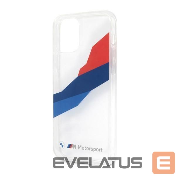 Back panel cover BMW BMW Motorsport Tricolor Case for iPhone 12 Pro Max - Transparent
