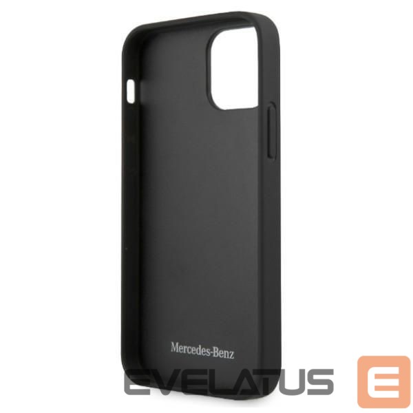 Back panel cover Mercedes-Benz Mercedes Leather Stars Pattern Case for iPhone 12 Pro Max - Black