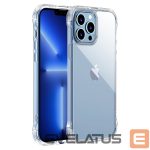 Back panel cover Joyroom - Joyroom Defender Series case for iPhone 13 rugged housing with hooks kickstand transparent (JR-BP954) 
