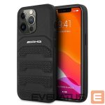 Back panel cover Mercedes-Benz  AMG Leather Debossed Lines case for iPhone 13 Pro / iPhone 13 - black 