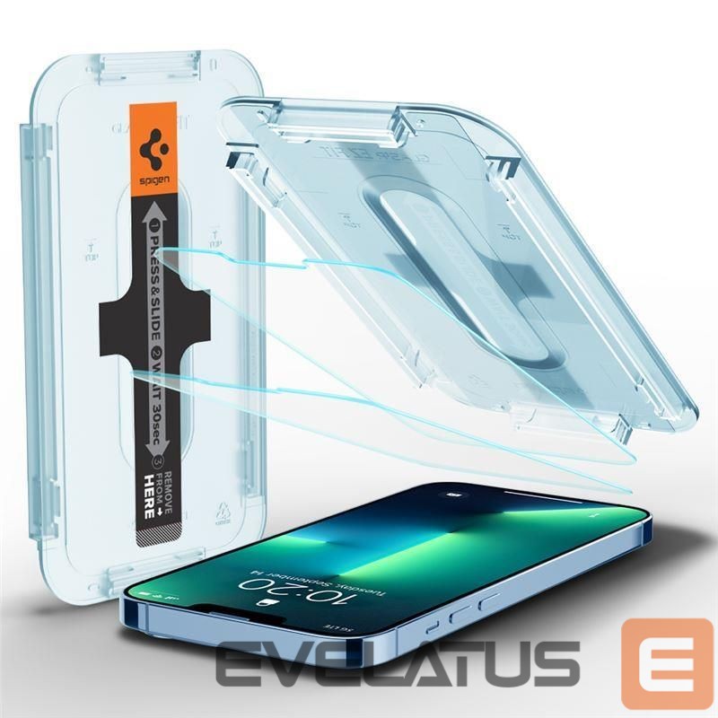 Protective glass Spigen Spigen Glas.tR EZ Fit Privacy Tempered Glass for iPhone 13 Pro Max - 2 pcs.