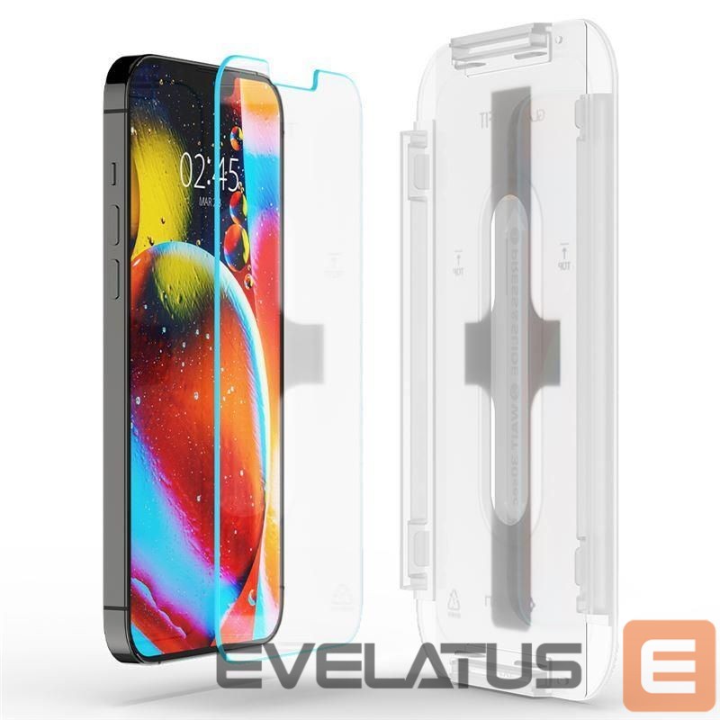 Protective glass Spigen Spigen Glas.tR EZ Fit Privacy Tempered Glass for iPhone 13 Pro Max - 2 pcs.