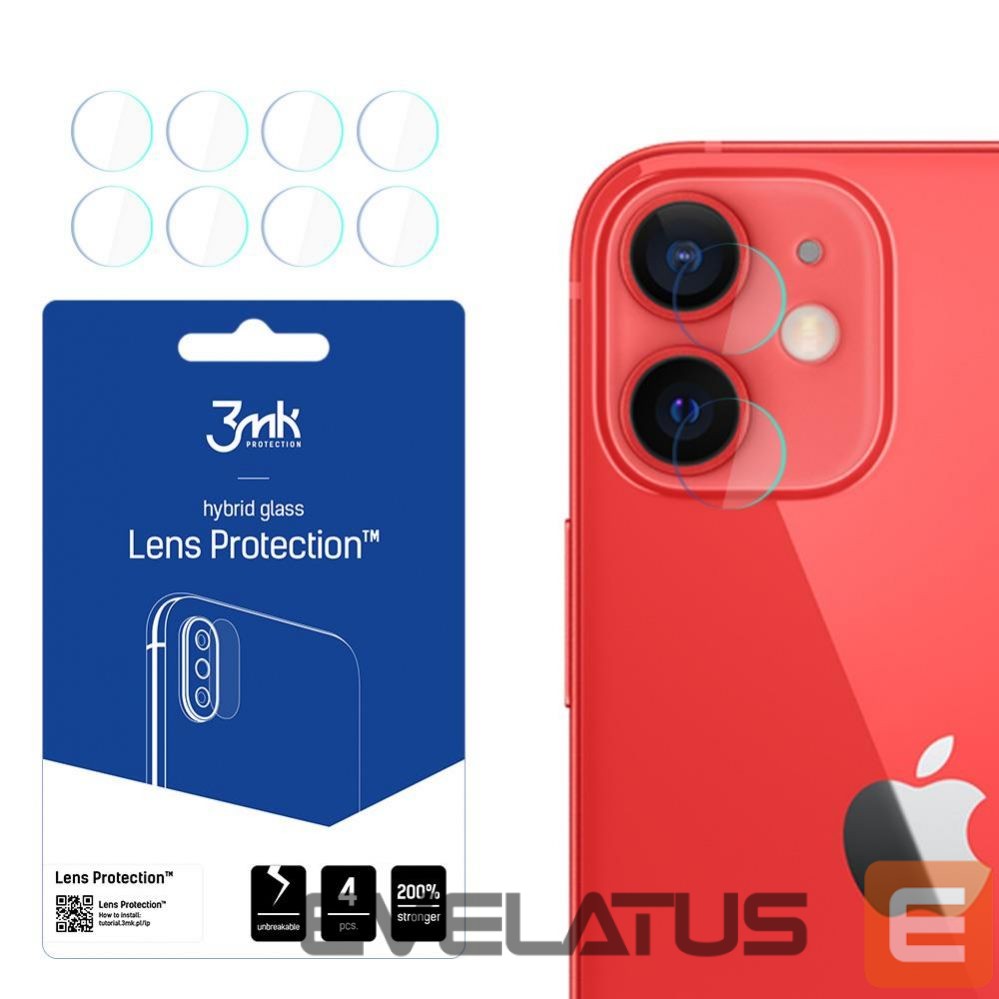 Protective glass 3MK Apple iPhone 12 Mini - 3mk Lens Protection