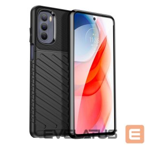 Back panel cover Hurtel  Thunder Case flexible armored cover for Motorola Moto G Stylus 2022 black 