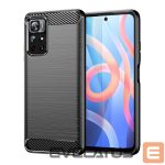 Back panel cover Hurtel  Carbon Case Flexible Cover Sleeve for Xiaomi Redmi Note 11 black 