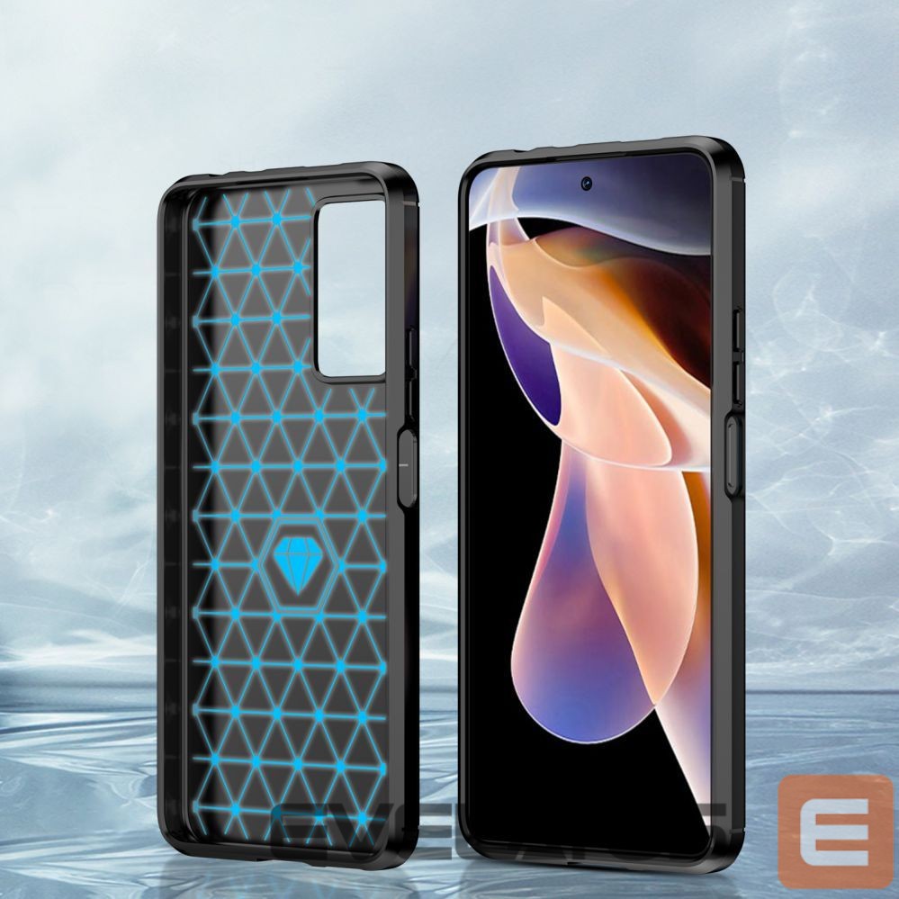 Back panel cover Hurtel Carbon Case flexible case cover Xiaomi Redmi Note 11 Pro+ 5G (China) / 11 Pro 5G (China) / Mi11i HyperCharge / Poco X4 NFC black