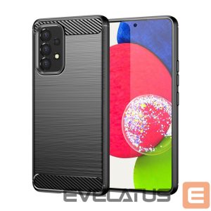 Back panel cover Hurtel - Carbon Case Flexible Cover Sleeve for Samsung Galaxy A53 5G black 