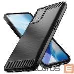 Back panel cover Hurtel  Carbon Case Flexible cover for OnePlus Nord N200 5G black 