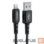 Cable Acefast  Acefast MFI USB - Lightning cable 1.8m, 2.4A black (C4-02 A Black) 