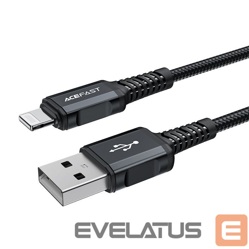 Cable Acefast Acefast MFI USB - Lightning cable 1.8m, 2.4A black (C4-02 A Black)