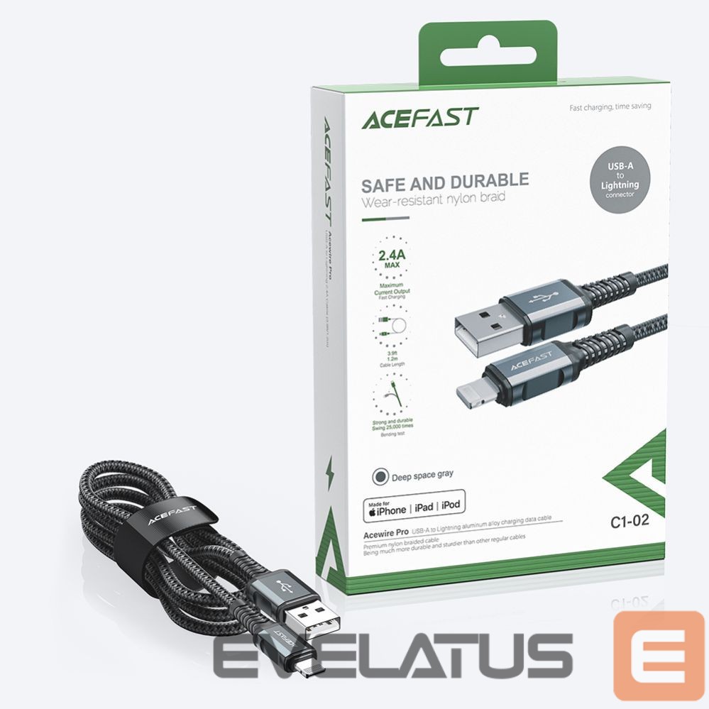 Cable Acefast 1.2 m \ Black