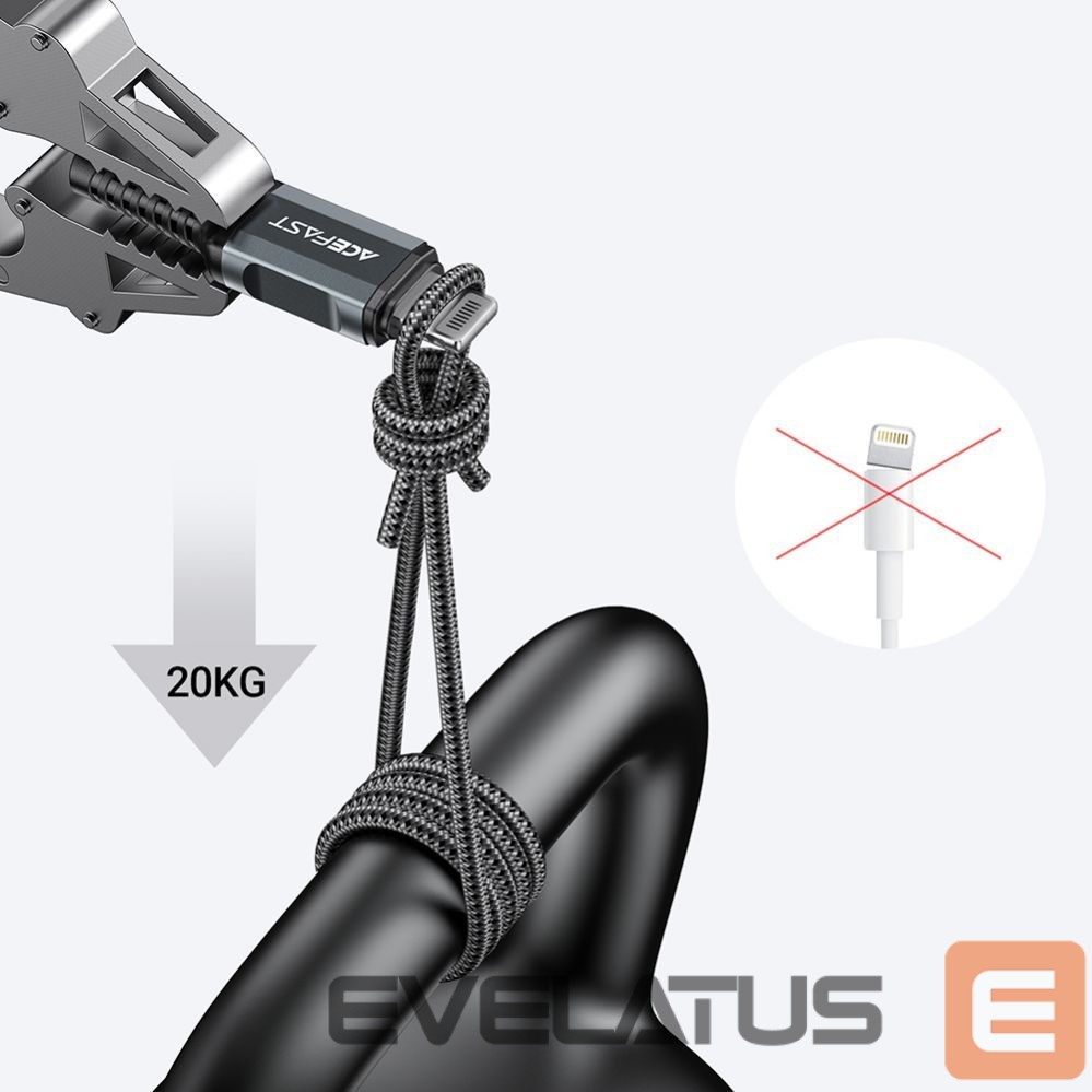 Cable Acefast 1.2 m \ Black