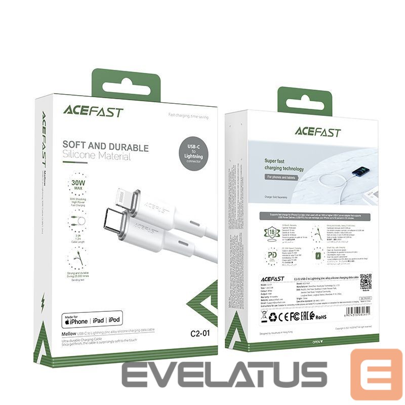Cable Acefast 1.2 m \ Black