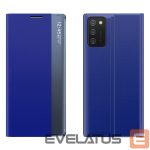 Back panel cover Hurtel  New Sleep Case cover with a stand function for Samsung Galaxy A03s (166.5) blue 
