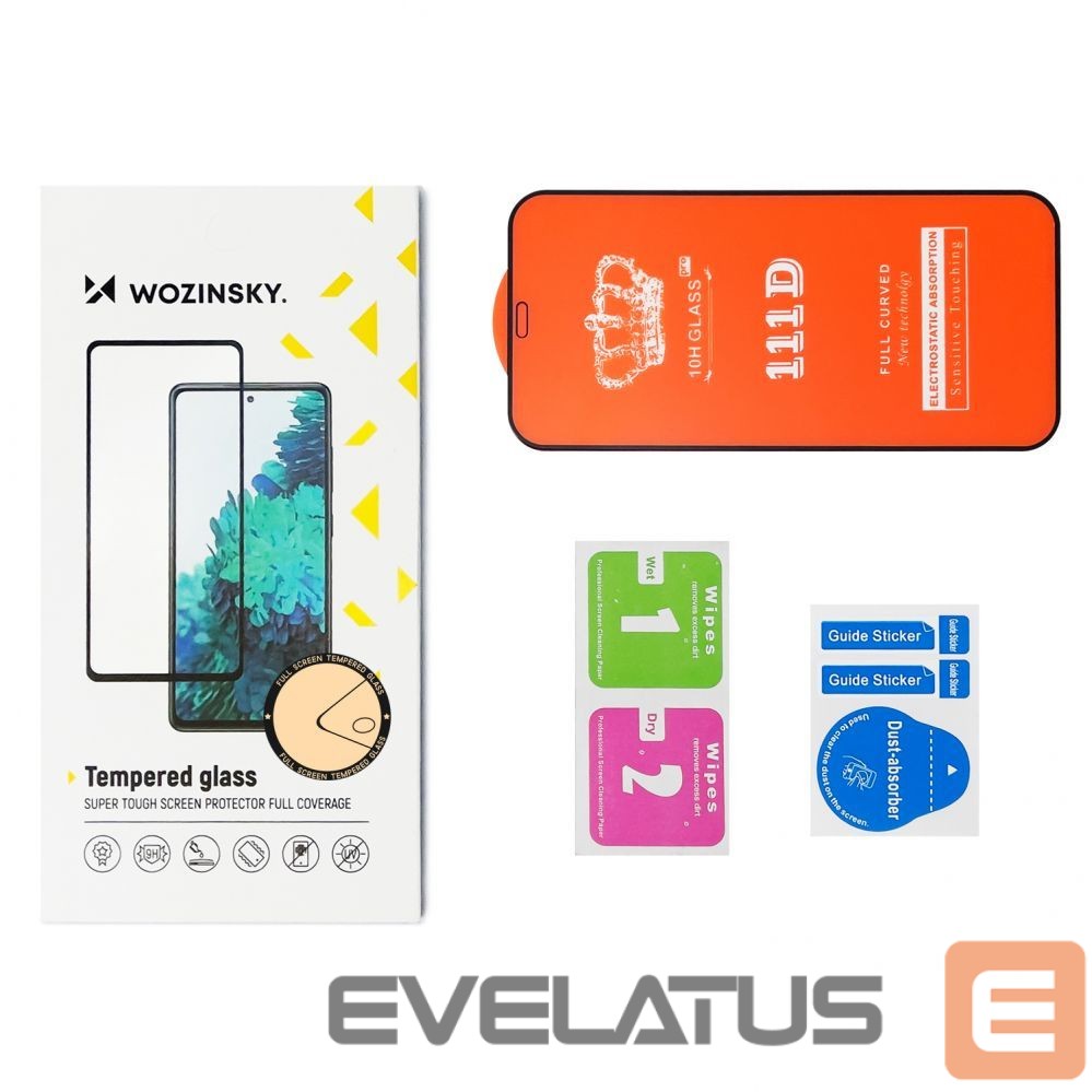Protective glass Wozinsky Wozinsky 2x Set Super Tough Full Glue Tempered Glass Full Screen with Frame Case Friendly Samsung Galaxy A53 5G Black