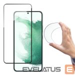Protective glass Wozinsky - Wozinsky Full Cover Flexi Nano Glass Film Tempered Glass with a frame for Samsung Galaxy S22 transparent 