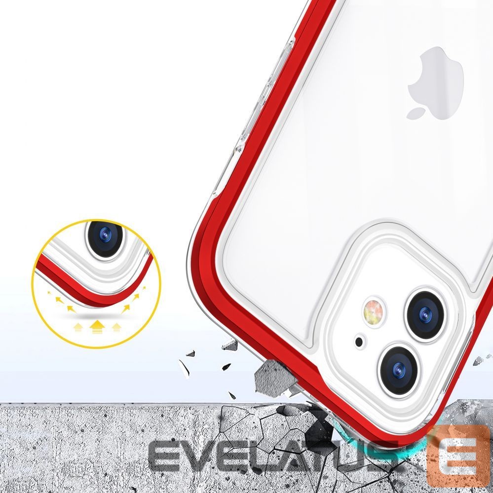 Back panel cover Hurtel - Transparent || Red
