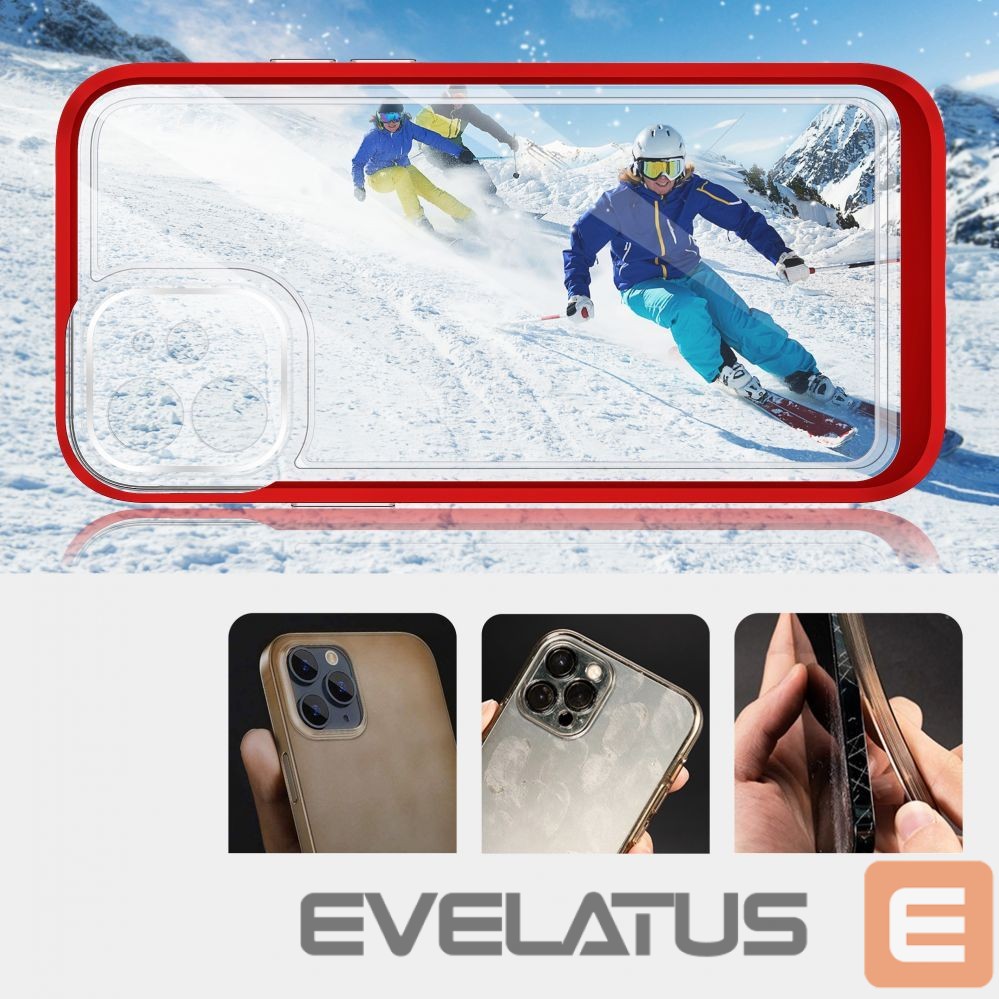 Back panel cover Hurtel - Transparent || Red