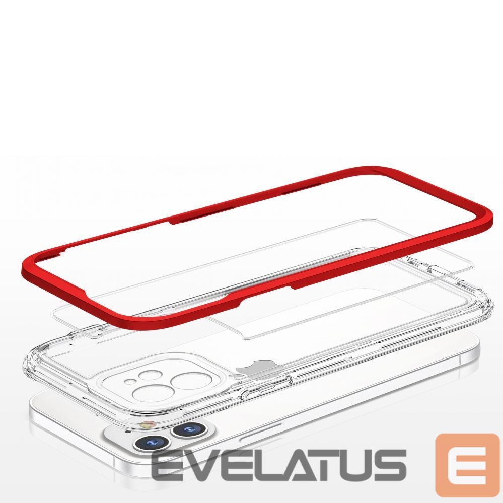 Back panel cover Hurtel - Transparent || Red
