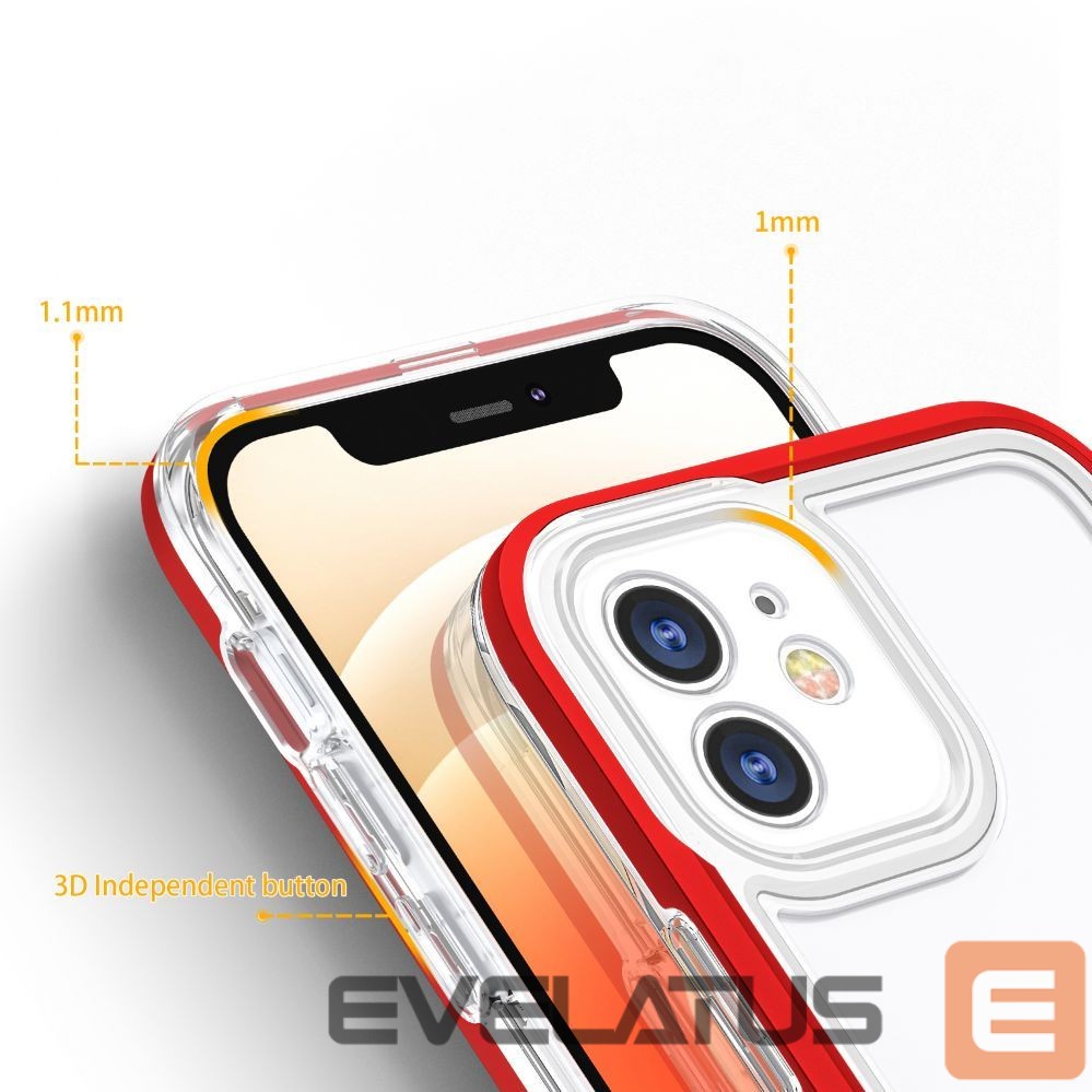 Back panel cover Hurtel - Transparent || Red