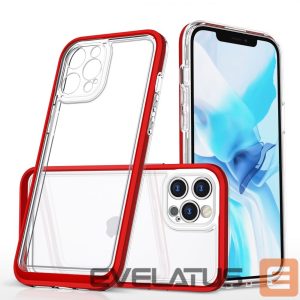 Back panel cover Hurtel  Transparent || Red 