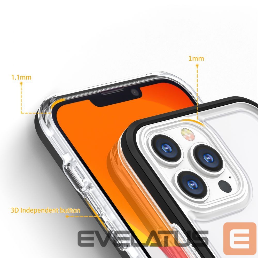 Back panel cover Hurtel Black || Transparent