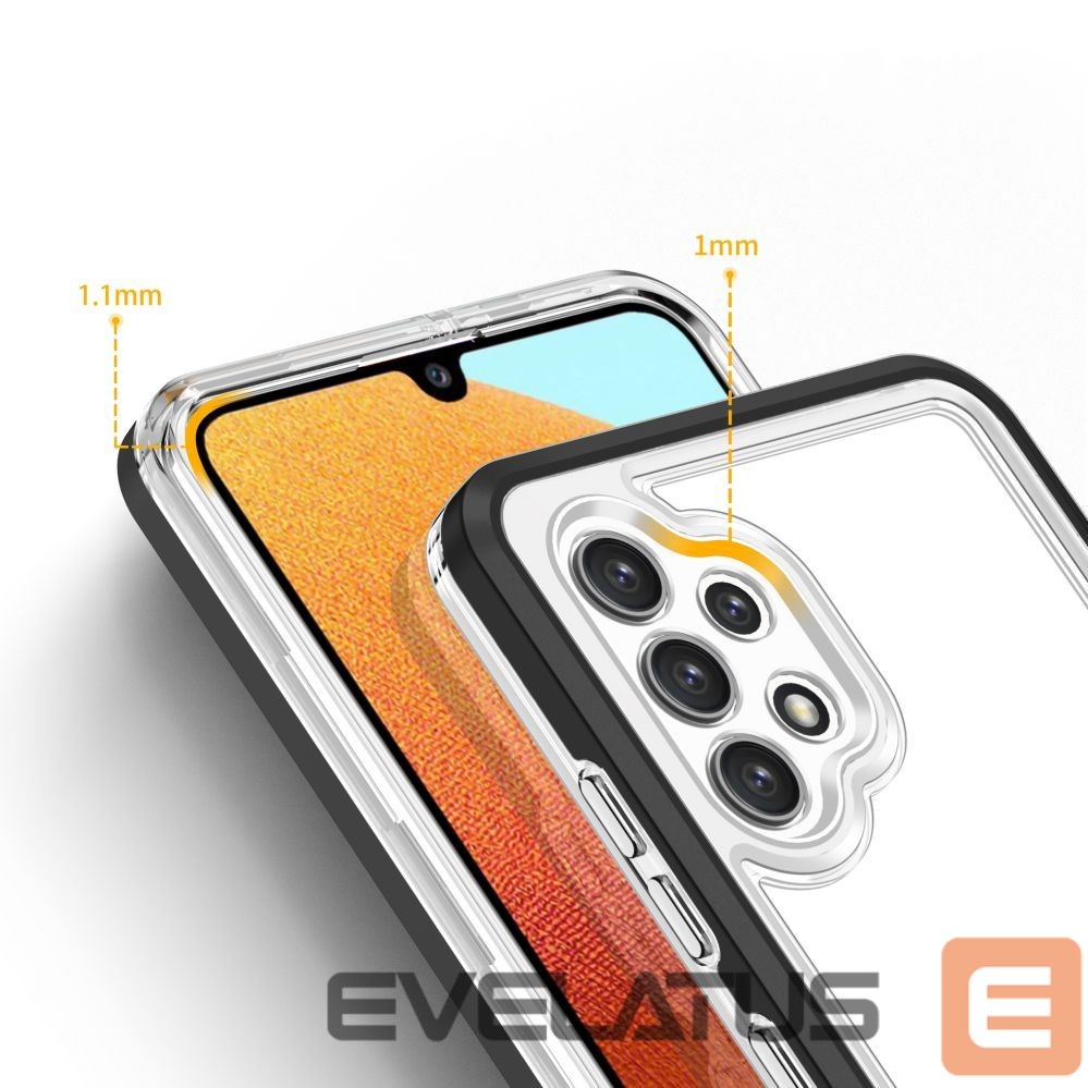 Back panel cover Hurtel Black || Transparent