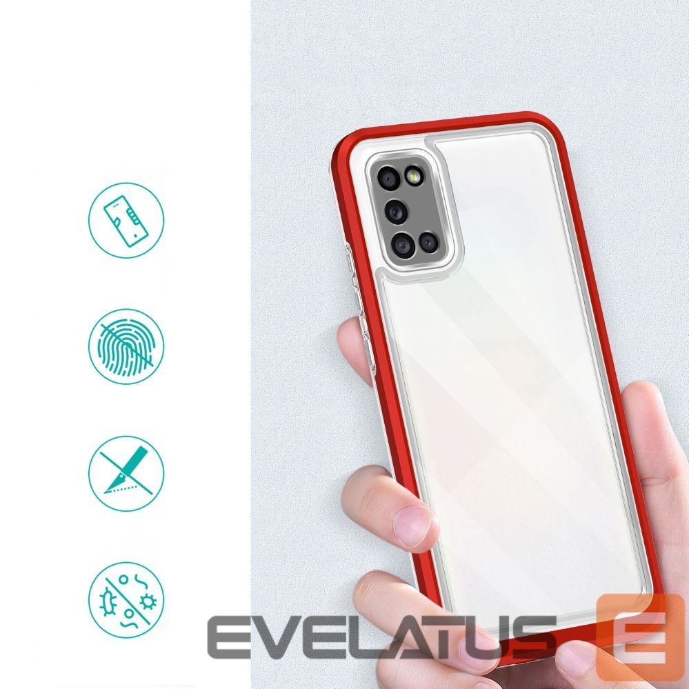 Back panel cover Hurtel Transparent || Red