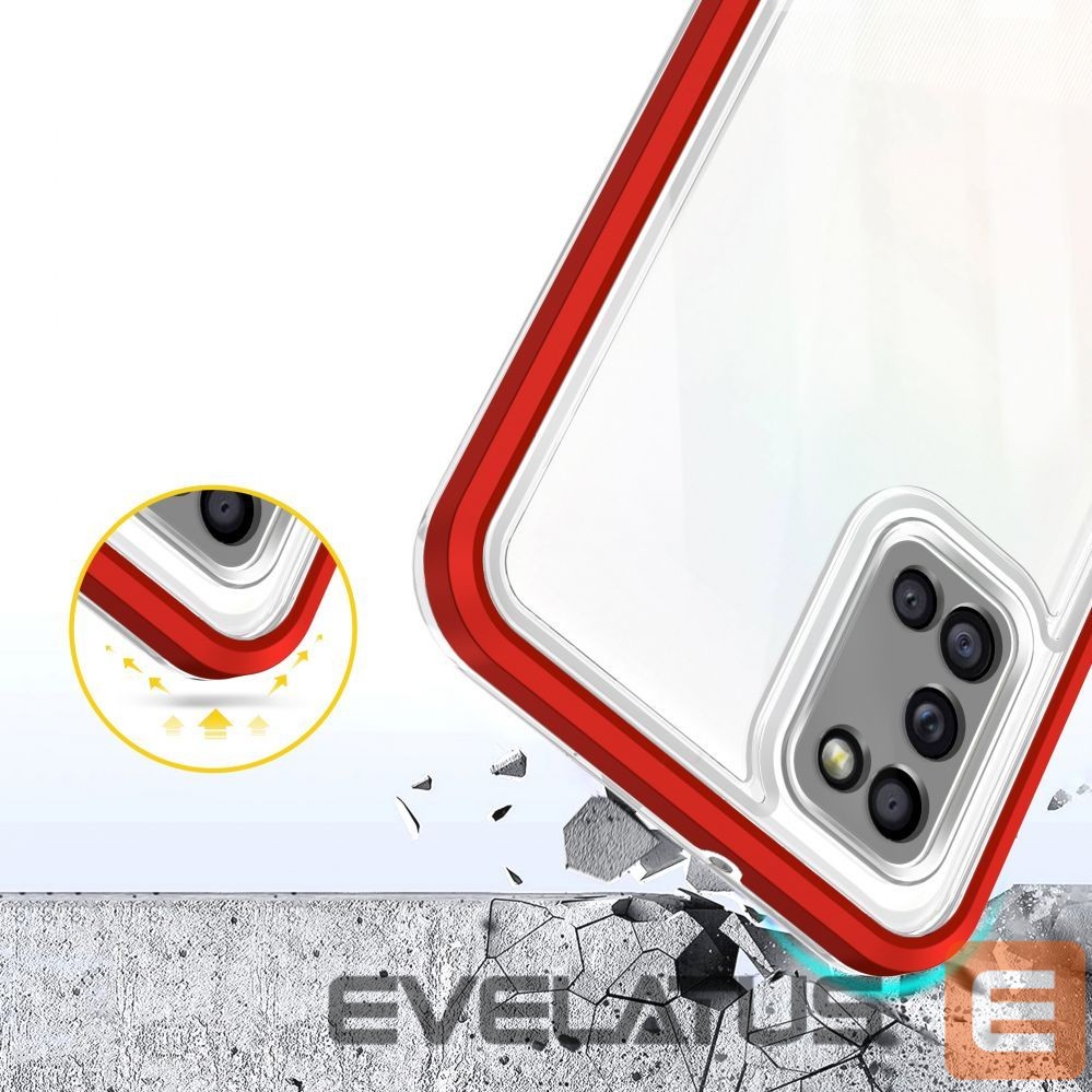 Back panel cover Hurtel Transparent || Red