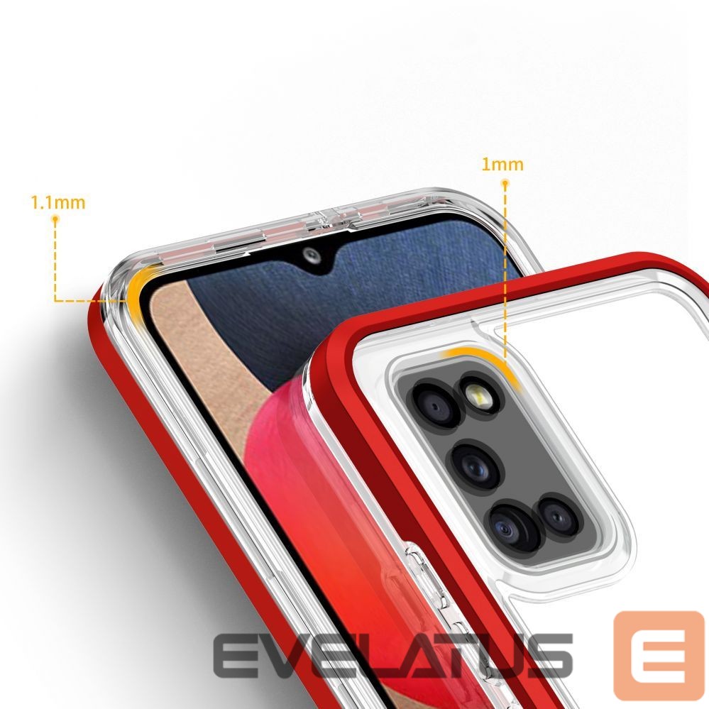 Back panel cover Hurtel Transparent || Red