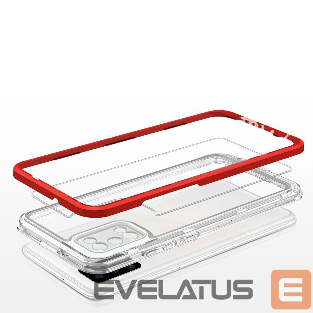 Back panel cover Hurtel Transparent || Red