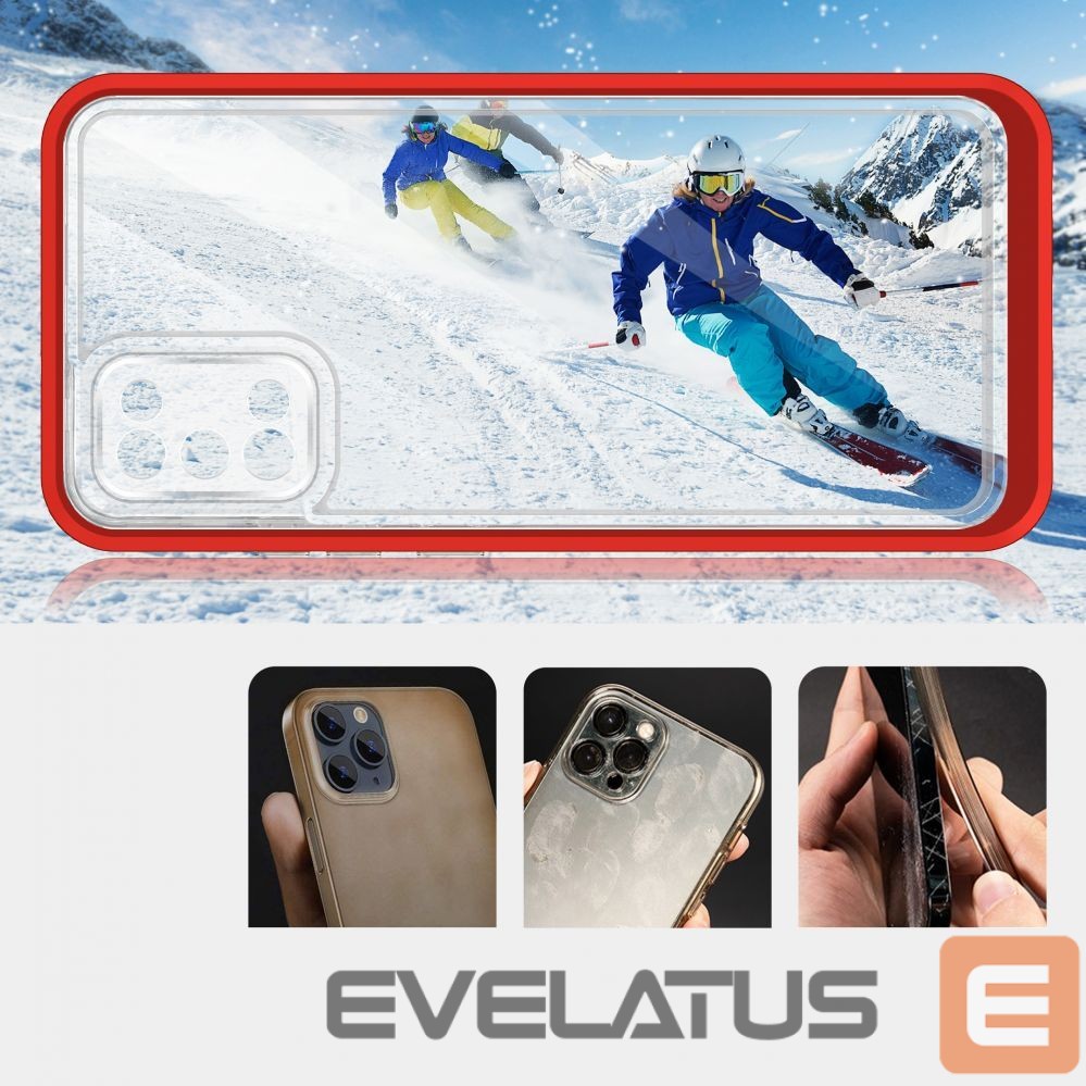 Back panel cover Hurtel Transparent || Red