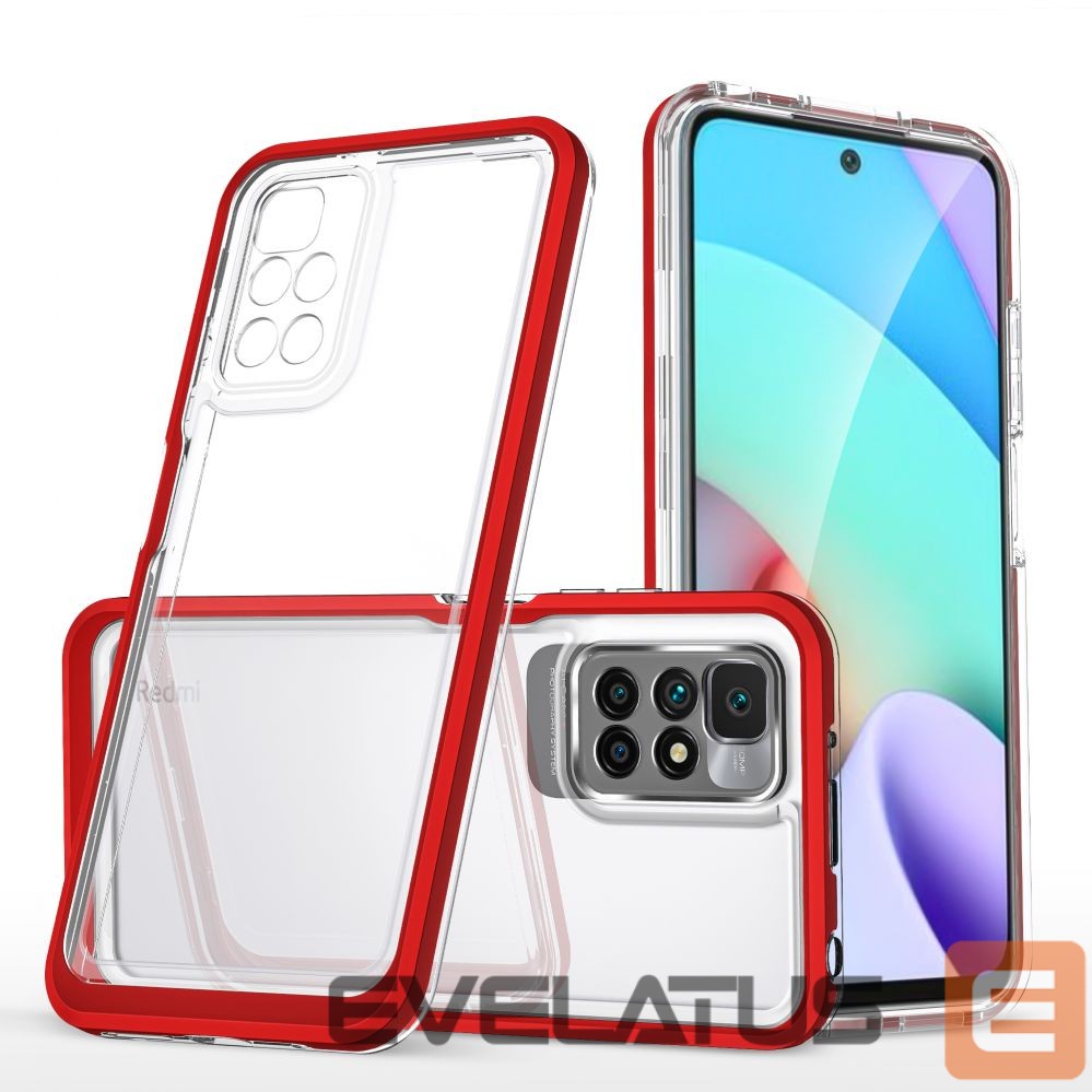 Back panel cover Hurtel Transparent || Red