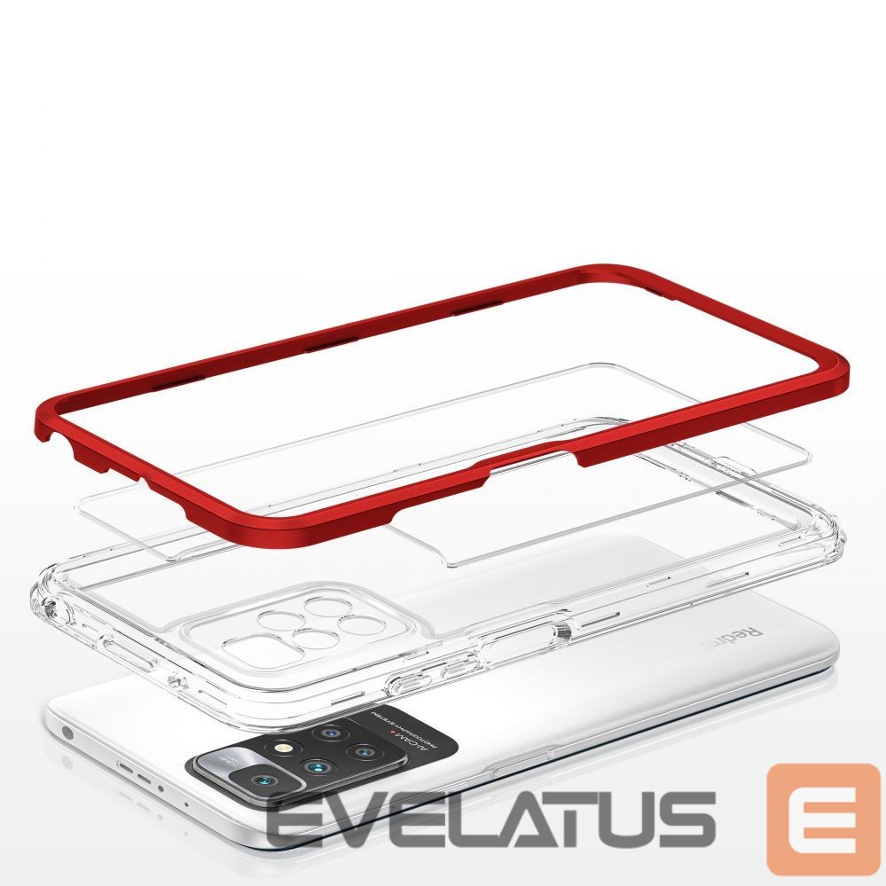 Back panel cover Hurtel Transparent || Red