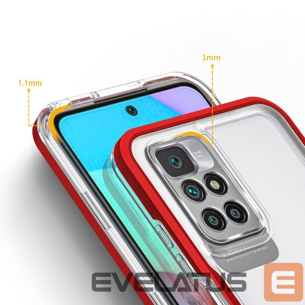 Back panel cover Hurtel Transparent || Red