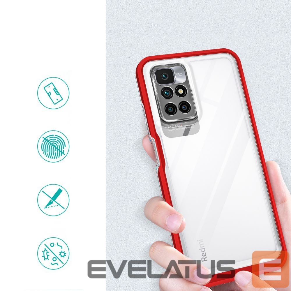 Back panel cover Hurtel Transparent || Red