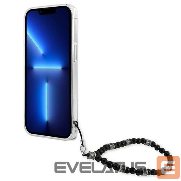 Back panel cover Guess Guess GUHCP13LKPSBK iPhone 13 Pro / 13 6.1" Transparent hard case Black Pearl
