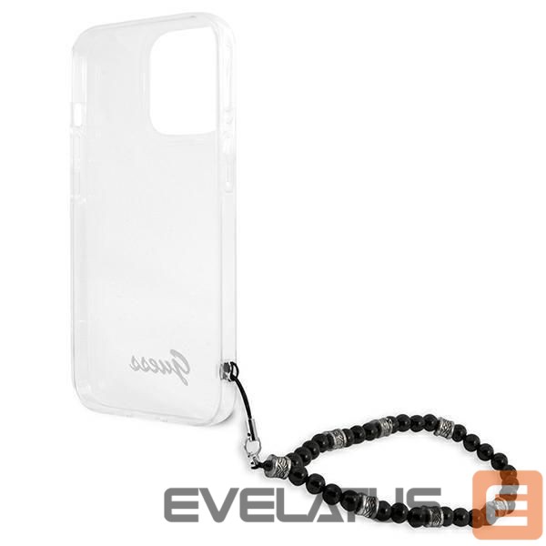 Back panel cover Guess Guess GUHCP13LKPSBK iPhone 13 Pro / 13 6.1" Transparent hard case Black Pearl