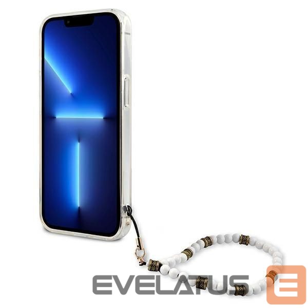 Back panel cover Guess Guess GUHCP13LKPSWH iPhone 13 Pro / 13 6.1" Transparent Hardcase White Pearl