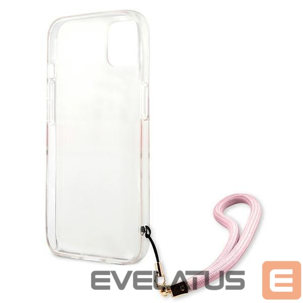 Back panel cover Guess Guess GUHCP13SKCABPI iPhone 13 mini 5.4" pink/pink hardcase Camo Strap Collection