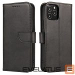 Back panel cover Hurtel  Magnet Case elegant case cover cover with a flap and stand function OnePlus Nord N20 5G black 