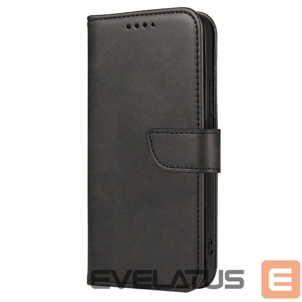 Back panel cover Hurtel Magnet Case elegant case cover cover with a flap and stand function OnePlus Nord N20 5G black