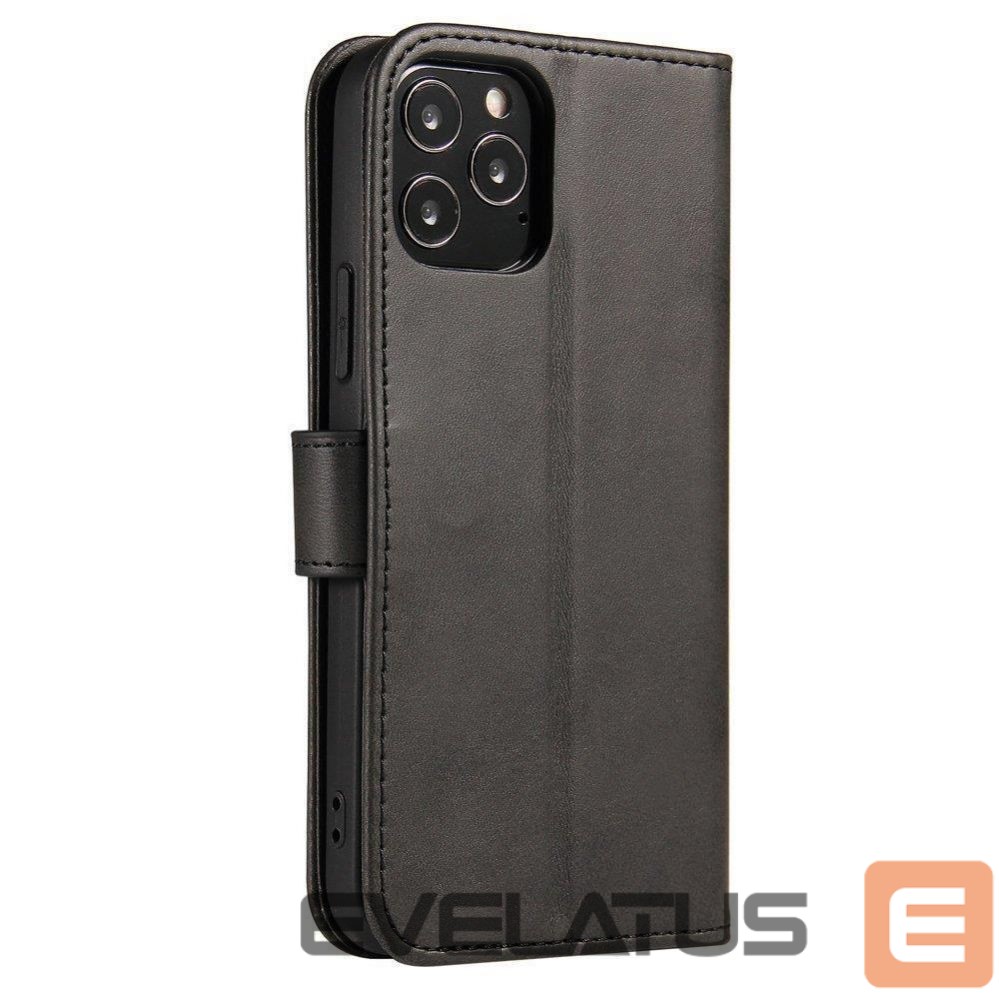 Back panel cover Hurtel Magnet Case elegant case cover cover with a flap and stand function OnePlus Nord N20 5G black
